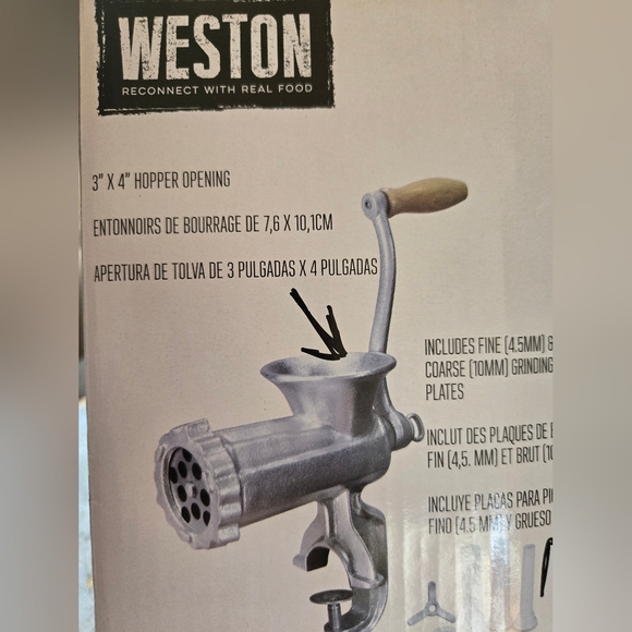 Weston #10 Meat Grinder Box Opened To Inspect - Picture 6 of 13